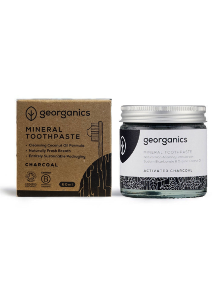 PASTA dental mineral Carbon Activo 60ml Georganics PASTA dental mineral Carbon Activo 60ml Georganics